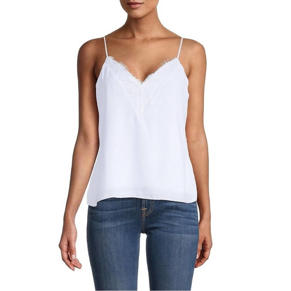 Socialite white lace tank top